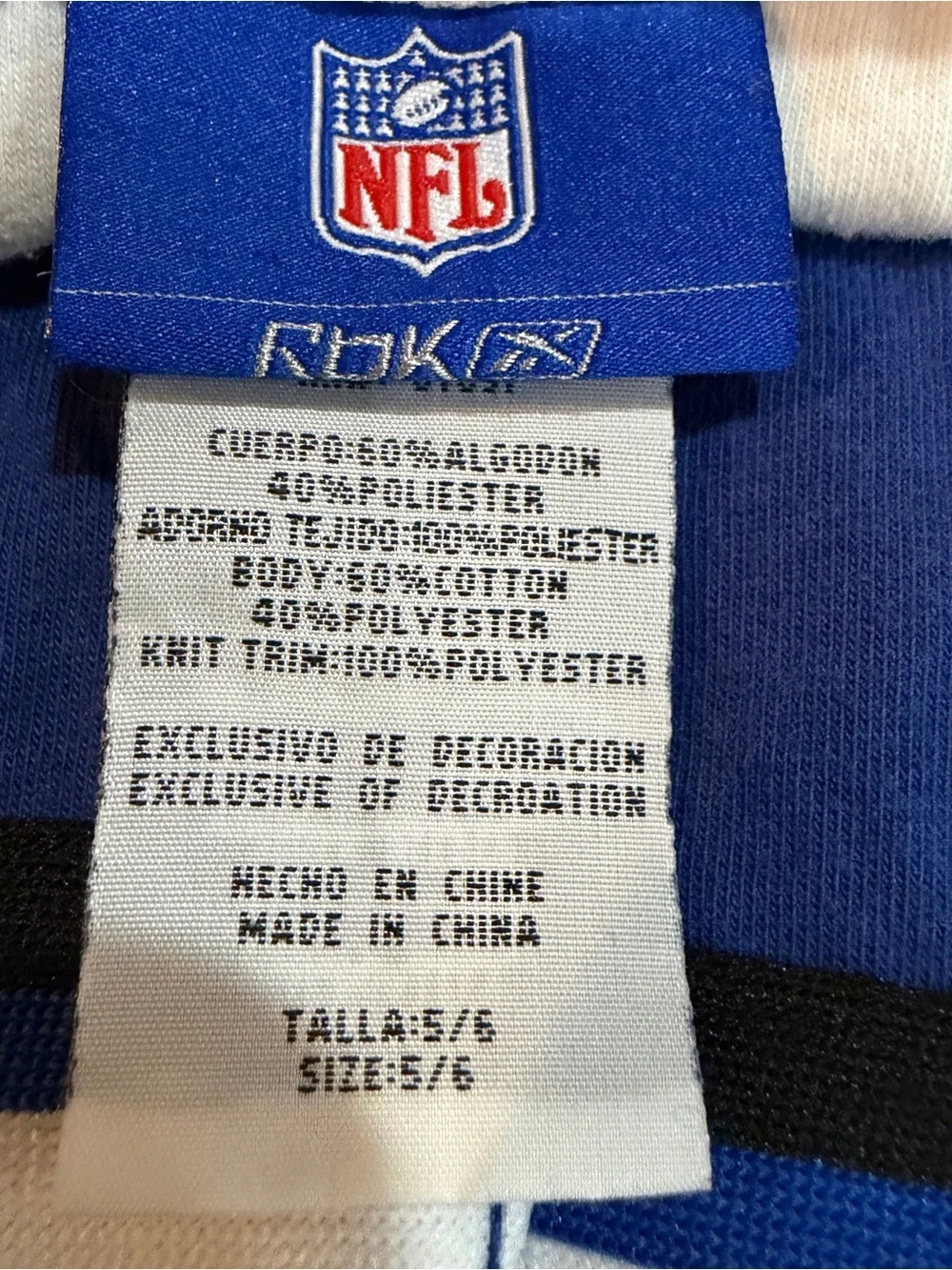 Colts Girls' Blue & White Cheer Tunic Top